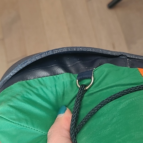 Vintage 80's green and orange Maple Leaf platform winter space boots Size 9 - Picture 13 of 13